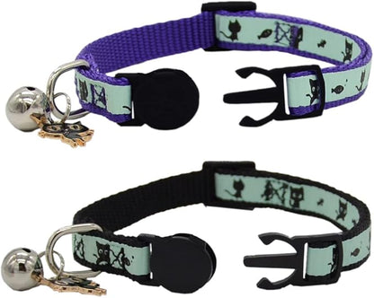 2 Pack Glow in The Dark Cat Collar - Image 4
