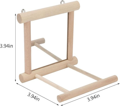 Hypeety Bird Parrot Mirror Toy Swing Hanging - Image 2