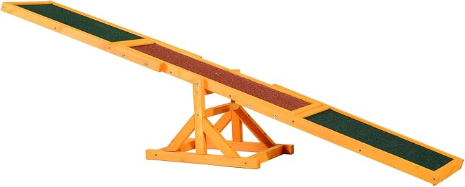 71" Dog Agility Seesaw Outdoor for Training and Exercise, Wooden Agility Dog - Image 7