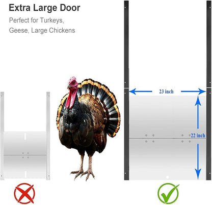 JVR Automatic Turkey Geese Duck Coop Smart Door Compatible - Image 2