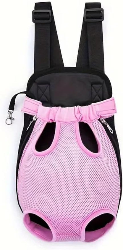 Pet Dog Carrier Backpack, Portable Breathable Mesh Chest Carrier, Polyester by Unknown