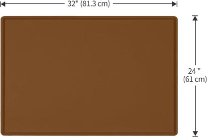 Dog Food Mat, Silicone Waterproof Food Tray, Non Slip Pet Bowl Mats Placemat - Image 5