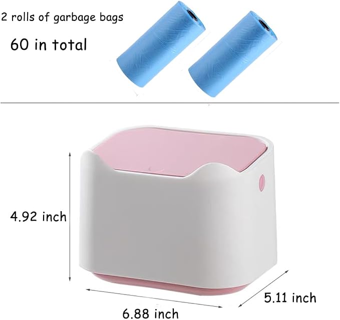 Cat Litter Trash Can Mini Countertop Trash Can - Image 2