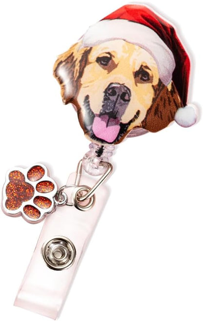 callie Personalized Christmas Pet Badge Reel by callie