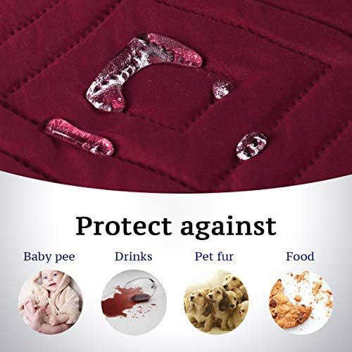 H.VERSAILTEX Reversible Quilted Recliner Covers Water Resistant Furniture - Image 3