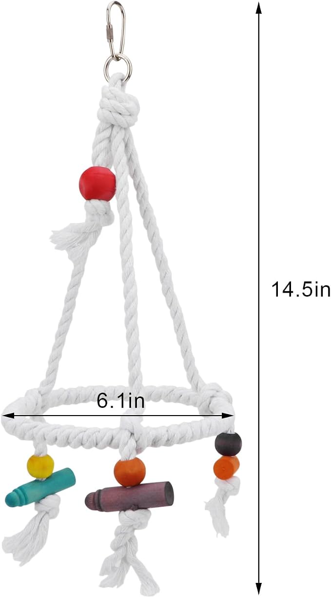 Hypeety Pet Bird Parrot Swing - Image 2