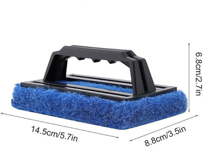 5.7inch Aquarium Scraper Plastic Brush No Dead Angles Design Glass Cleaner Tool - Image 2