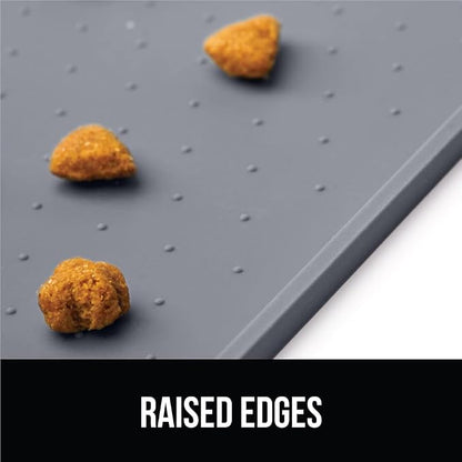 GORILLA GRIP 100% Waterproof Raised Edge BPA Free Silicone Pet Feeding Mat - Image 9
