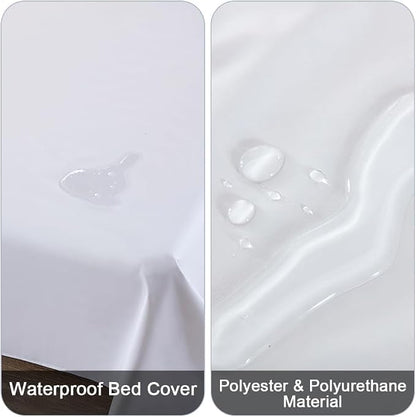 DUJUIKE Waterproof Bed Cover for Dog and Cats, Pet Hair Resistant Bed Sheet - Image 2