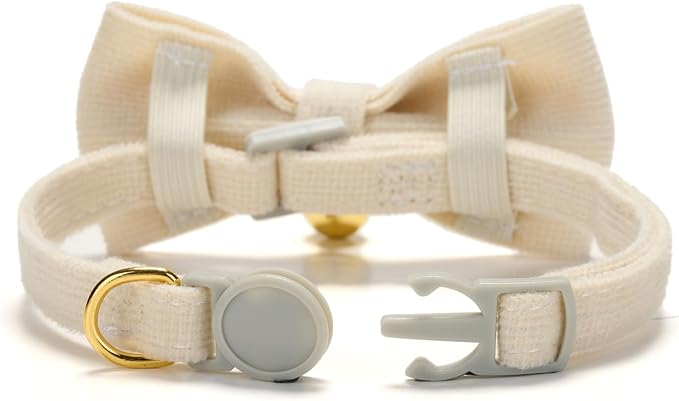 2 Pack Soft Corduroy Cat Collars - Image 8