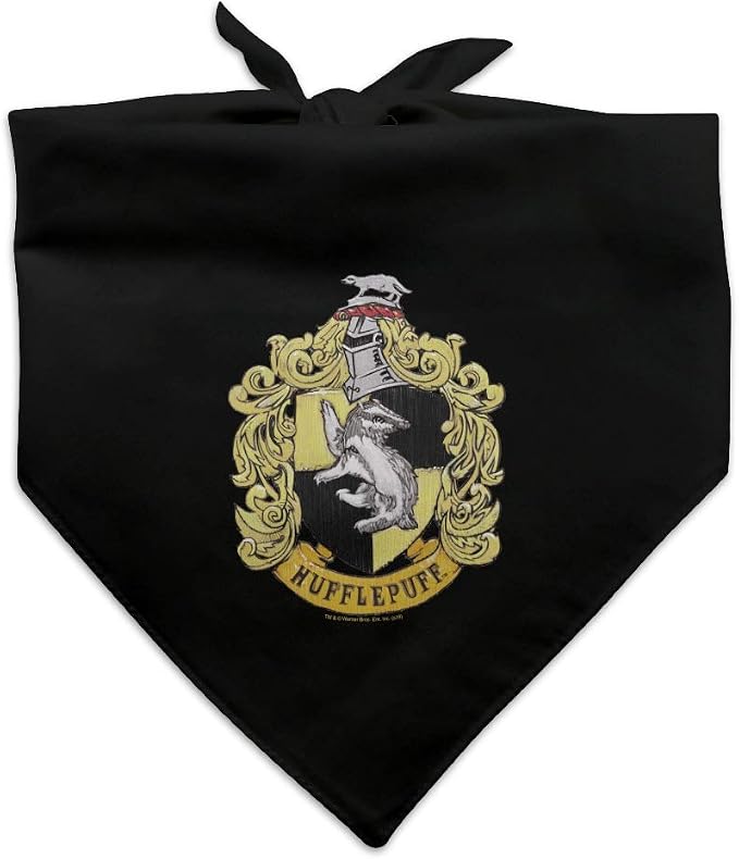 GRAPHICS & MORE Harry Potter Hufflepuff Painted Crest Dog Pet Bandana by GraphicsandMore