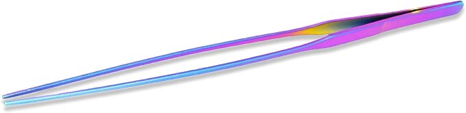Mandala Crafts 15 Inches Rainbow Stainless Steel Straight Aquarium Tweezers - Image 2