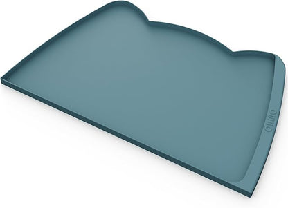 OHMO Dog Food Mat w/Residue Collection Pocket Silicone Pet Feeding Mat by OHMO