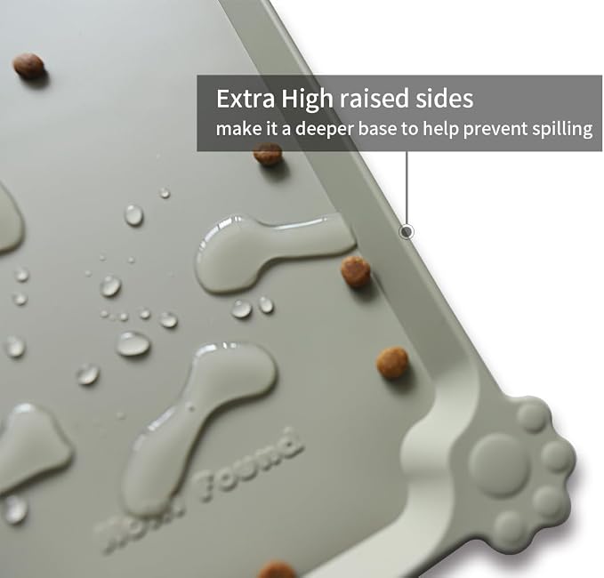 Hoki Found Large Silicone Non Slip Pet Food Mats - Image 2