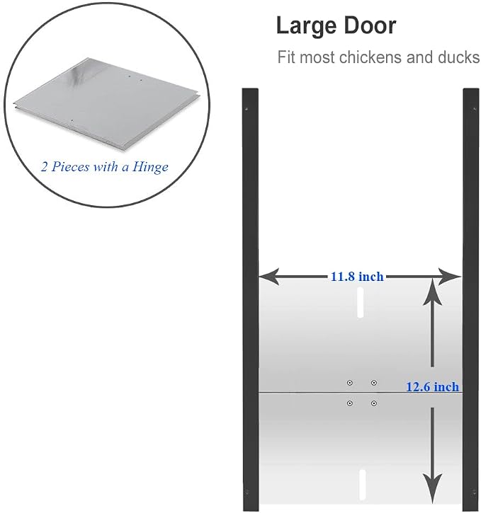 JVR Automatic Chicken Coop Smart Door Compatible - Image 6