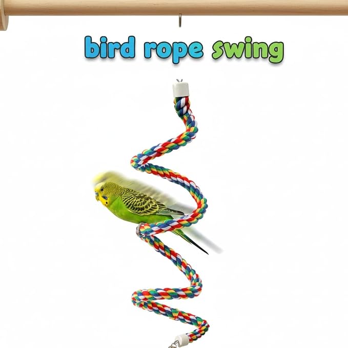 Bird Rope Perch & Birds Swing Set - Image 7