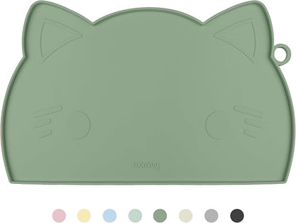 Coomazy Avocado Non-Slip Cat & Dog Feeding Mat by Coomazy