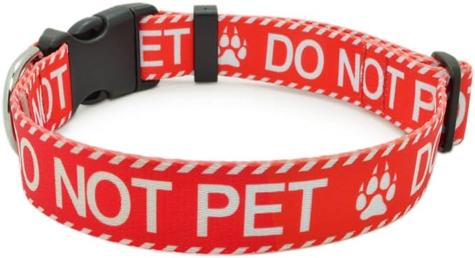 Dog Collar for DO NOT PET, Sturdy Durable by DWOOFG