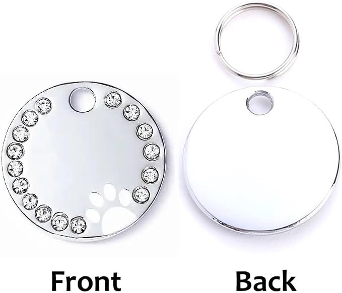 Personalized Dog/Cat Cute Paw Pet ID Tag - Image 2