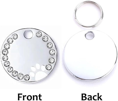 Personalized Dog/Cat Cute Paw Pet ID Tag - Image 2