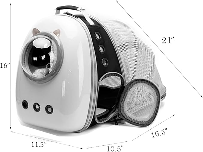 Back Expandable Cat Carrier Backpack, Backpack - Image 2