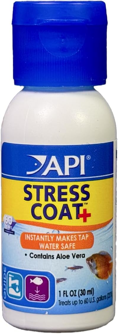 API STRESS COAT Aquarium Water Conditioner 1-Ounce Bottle by API