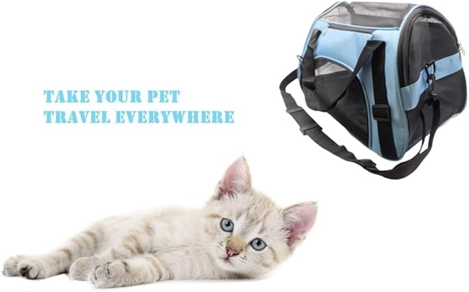 Cat Carrier, Soft-Sided Pet Travel Carrier - Image 6