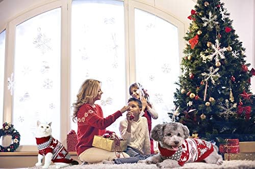 Vehomy Dog Christmas Sweaters Pet Winter Knitwear Xmas Clothes Classic Warm - Image 5