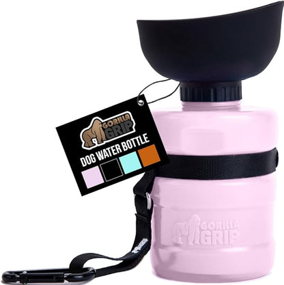 GORILLA GRIP Dog Water Bottle, Portable Water Bowl Dispenser by GorillaGrip