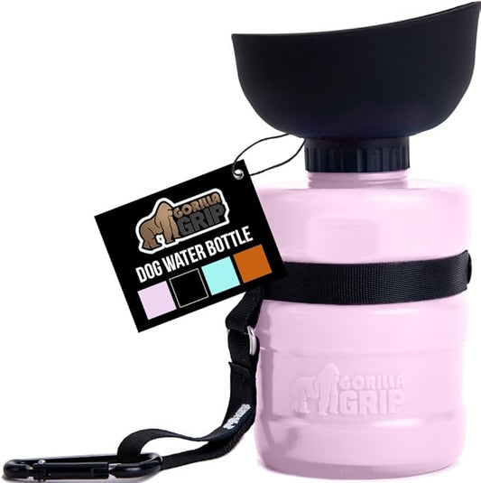 GORILLA GRIP Dog Water Bottle, Portable Water Bowl Dispenser by GorillaGrip