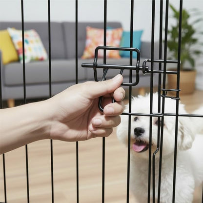 Puppy Playpen - Foldable Metal Exercise Enclosure - Indoor/Outdoor Fence - Image 8