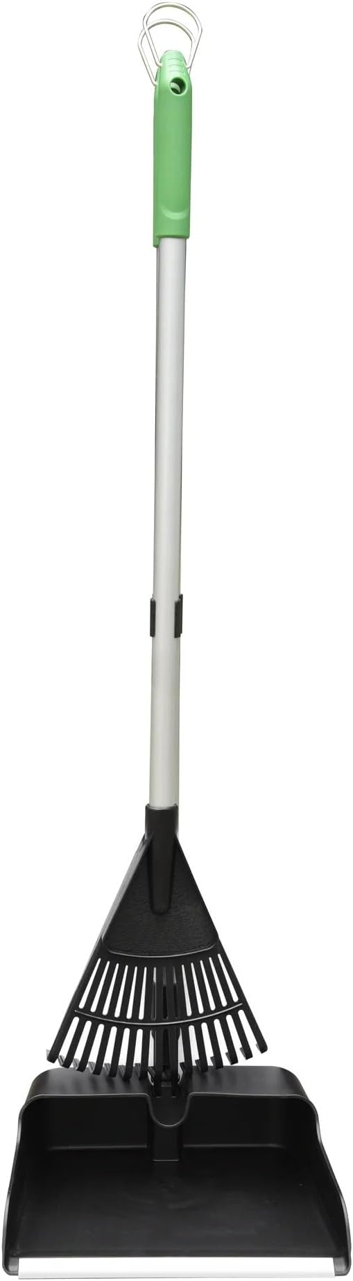 35 Inch 15-Tine Leaf Rake and Dustpan Set, Handle Yard Tool by Unknown