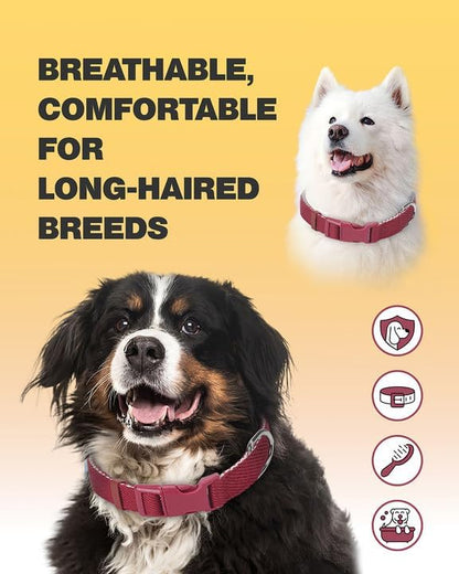 Dynmeow Soft and Breathable Cotton Dog Collar, Durable Adjustable Heavy-Duty - Image 5
