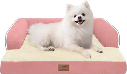 Small Dog Bed Orthopedic Washable Cat Bed Memory Foam Small Couch Sofa Indoor by Mekiy