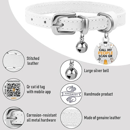 BRONZEDOG Leather Cat Collar - Image 2