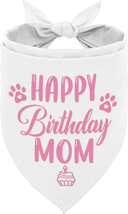 Happy Birthday Mom Dog Bandana - Image 2