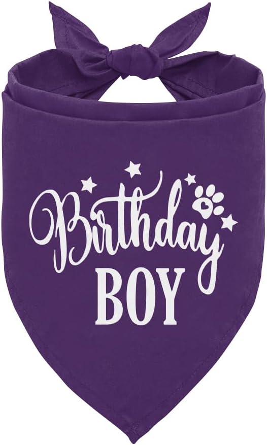 Birthday Boy Dog Bandanas, Dog Birthday Bandana, Birthday Bandana by corner+wind