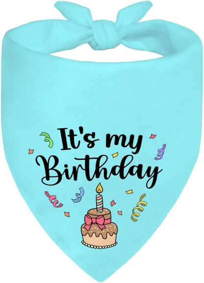 It's My Birthday Blue Dog Bandana, Birthday by Unknown