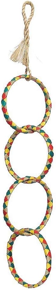 Planet Pleasures 4 Ring Chain 17" Small Bird Toy by Planet+Pleasures