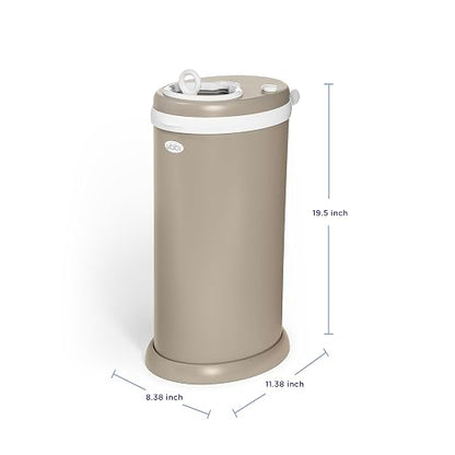 Ubbi Stainless Steel Diaper Pail, Odor Locking, No Special Bag Required - Image 2