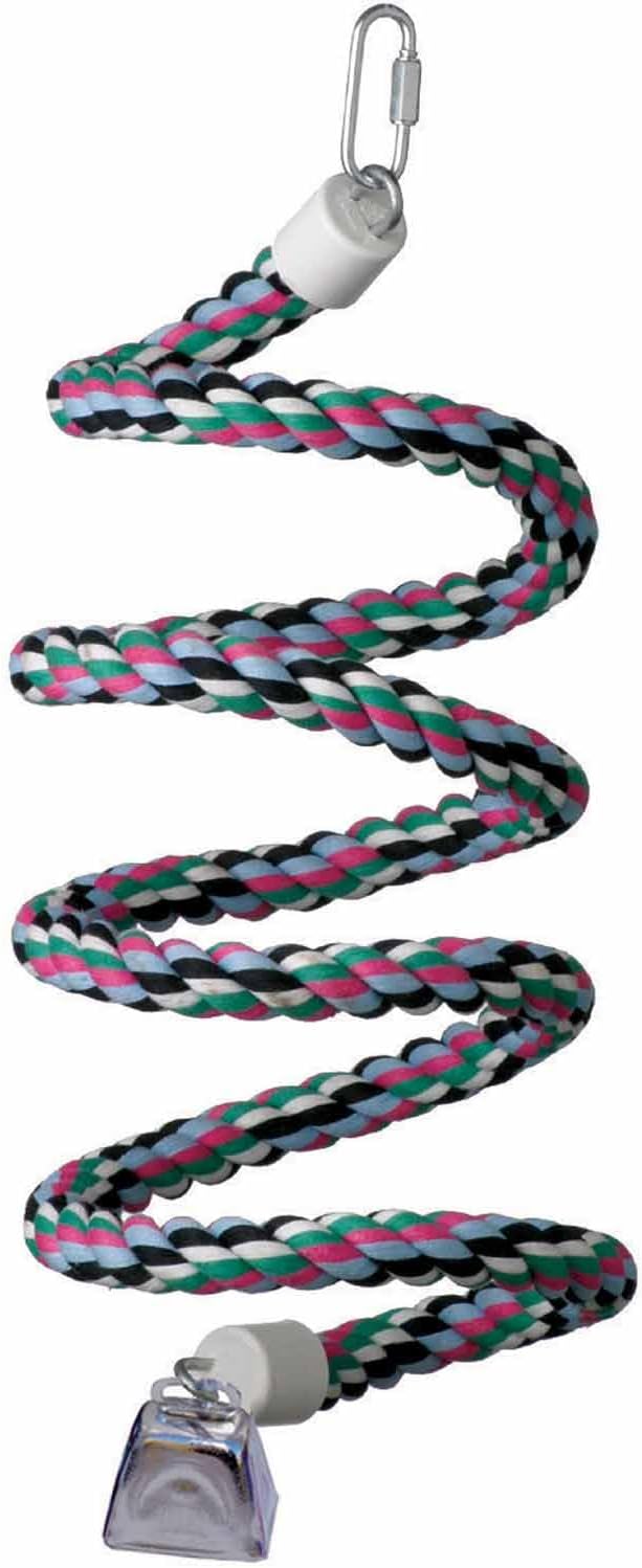 Super Bird Creations SB324 Colorful Cotton Rope Bungee Bird Toy, Medium Bird - Image 8