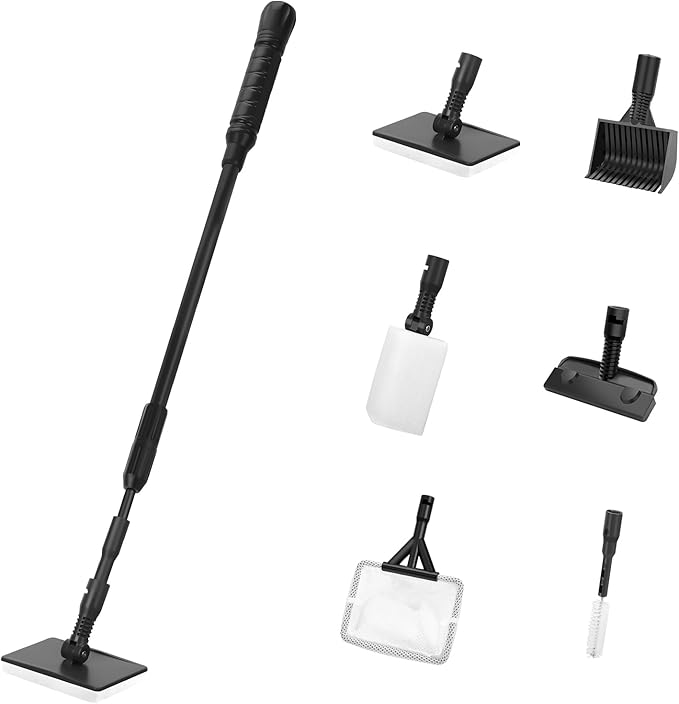 AQUANEAT 6 in 1 Fish Tank Cleaning Tools, Aquarium Cleaner Set by Aquaneat