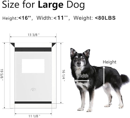 Aluminum Large Dog Door for Extreme Weather, Doggie Door - Image 6