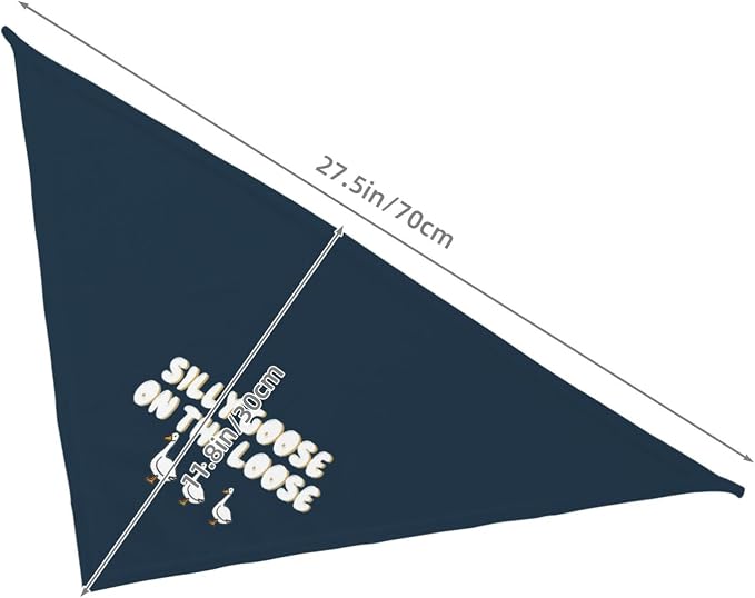 Silly Goose on The Loose Triangle Dog Bandana, Summer Bandana Funny Triangle - Image 6