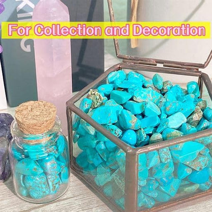 YATOJUZI Turquoise 1LB Aquarium Gravel Rocks Bulk Wholesale Tumbled Crystals - Image 4