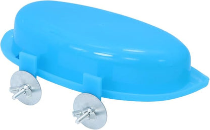 Wontee Bird Bath Box with Mirror Portable Parrot Hanging Bathroom Bathing Tub - Image 7