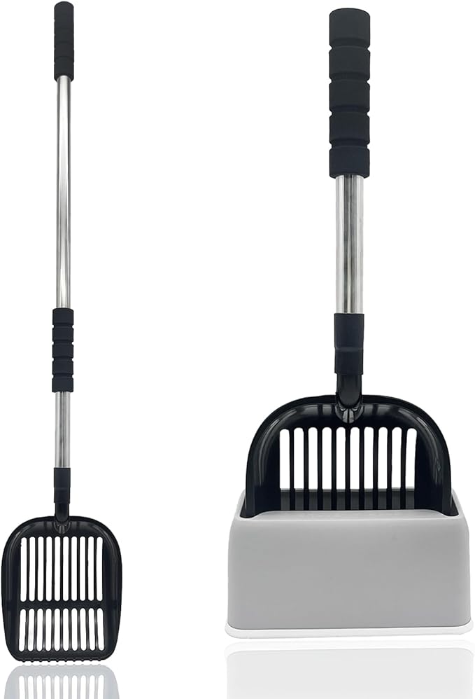 PINVNBY Cat Litter Scooper, Long Handle Litter Sifter Scoop by PINVNBY
