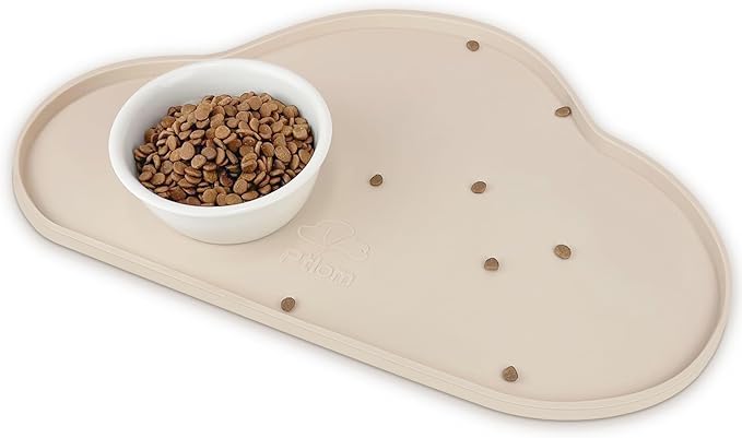 Ptlom Silicone Pet Placemat for Dogs and Cats, Non-Slip Waterproof Dog Feeding by PTLOM