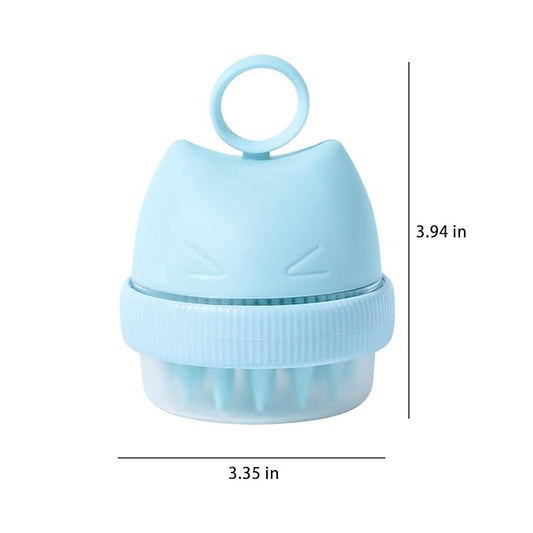 Silicone Cat Bath Brush – Pet Bathing Tool - Image 2