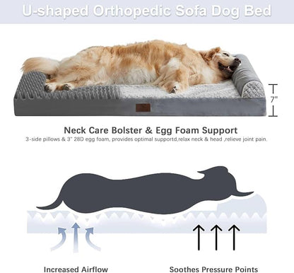 WNPETHOME Orthopedic Dog Beds for Extra Large Dogs, Waterproof Memory Foam XL - Image 5